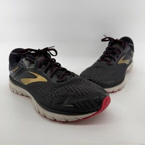 Brooks Adrenaline‎ GTS 18 Running Shoes Mens 15 Black Gold Red Stability Support
